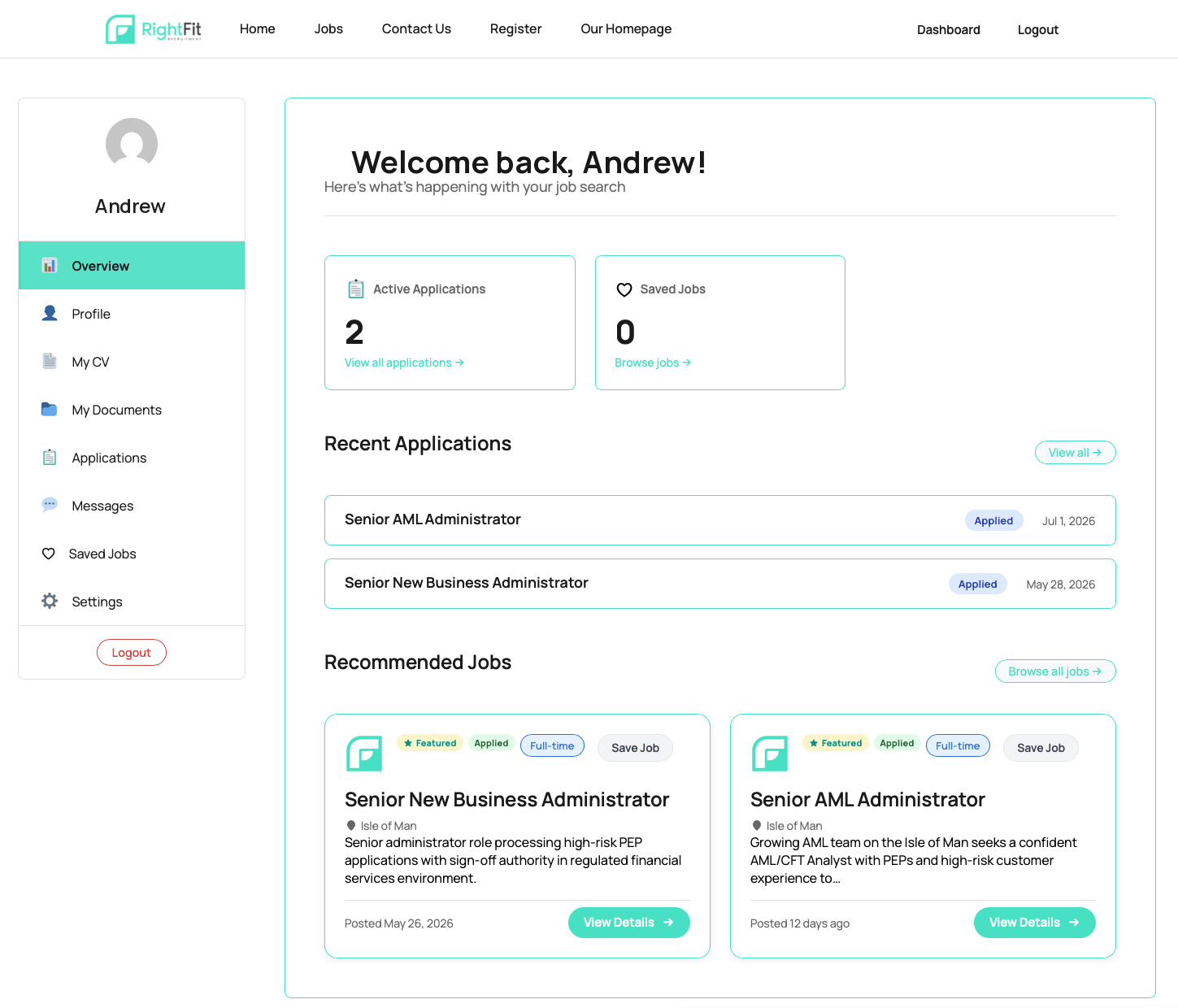 Candidate portal overview — a live Talent Hub Intelligence deployment, under your brand